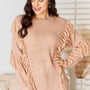 And The Why Tassel Detail Long Sleeve Sweater - Opulent EmpireAnd The Why Tassel Detail Long Sleeve SweaterOpulent Empire