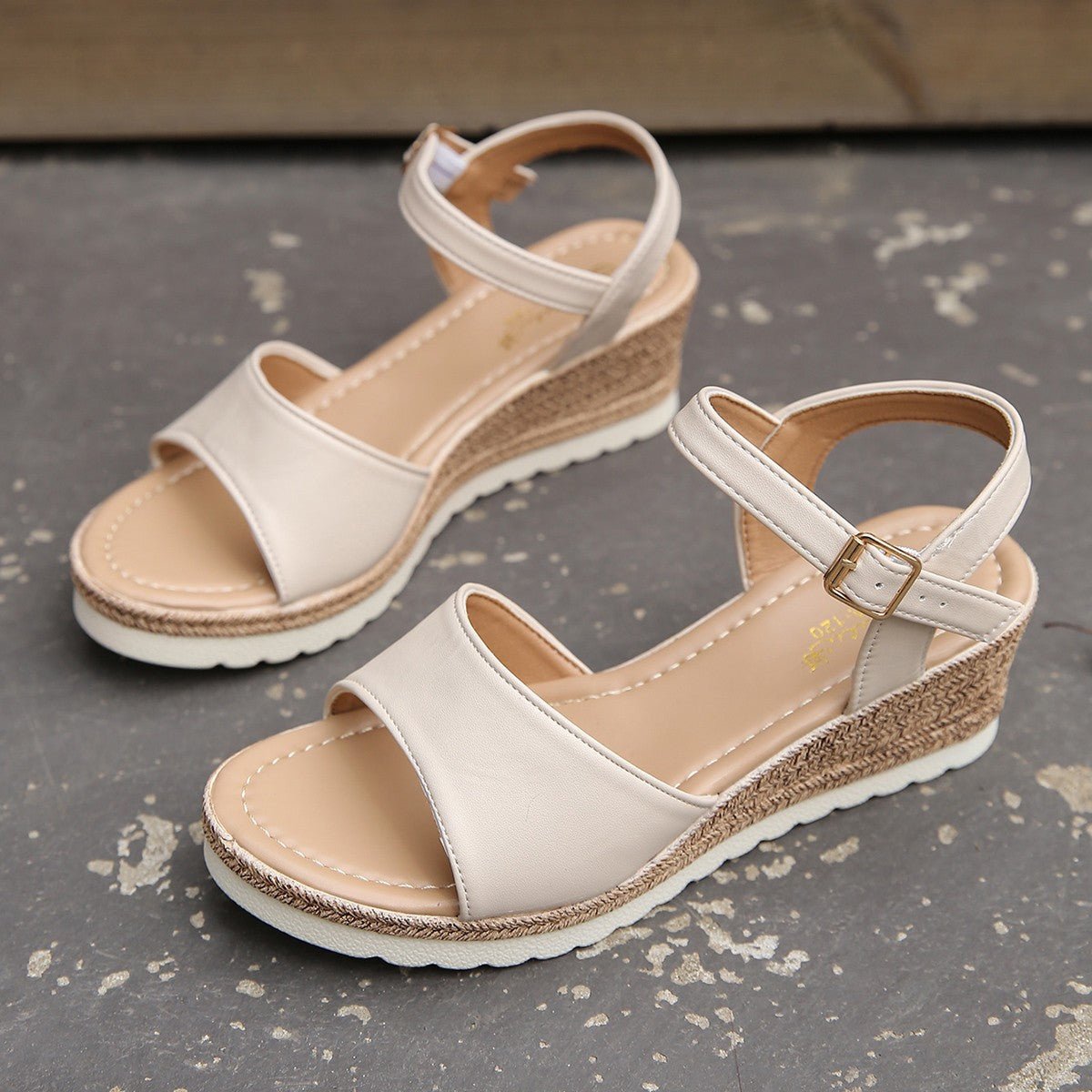 Ankle Buckle Wedges Sandals For Women Summer Platform Shoes - Opulent EmpireAnkle Buckle Wedges Sandals For Women Summer Platform ShoesOpulent EmpireClothing