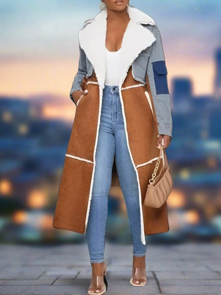 Aurora™| Fashionable fur denim coat - Opulent EmpireAurora™| Fashionable fur denim coatOpulent Empire