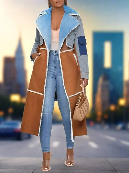 Aurora™| Fashionable fur denim coat - Opulent EmpireAurora™| Fashionable fur denim coatOpulent Empire