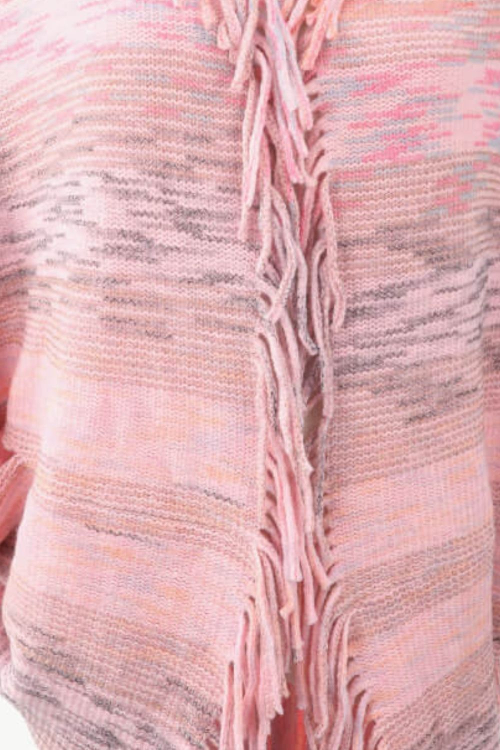 Ocean Sorrento — Multicolored Fringe Trim Poncho, alternate view 9