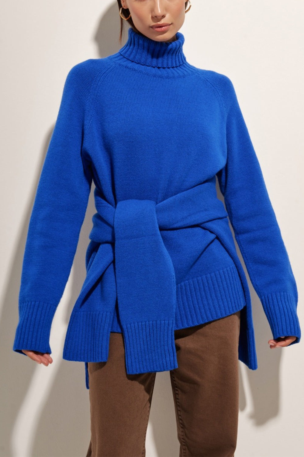 Indigo Moreau — Turtle Neck Raglan Sleeve Sweater, alternate view 8