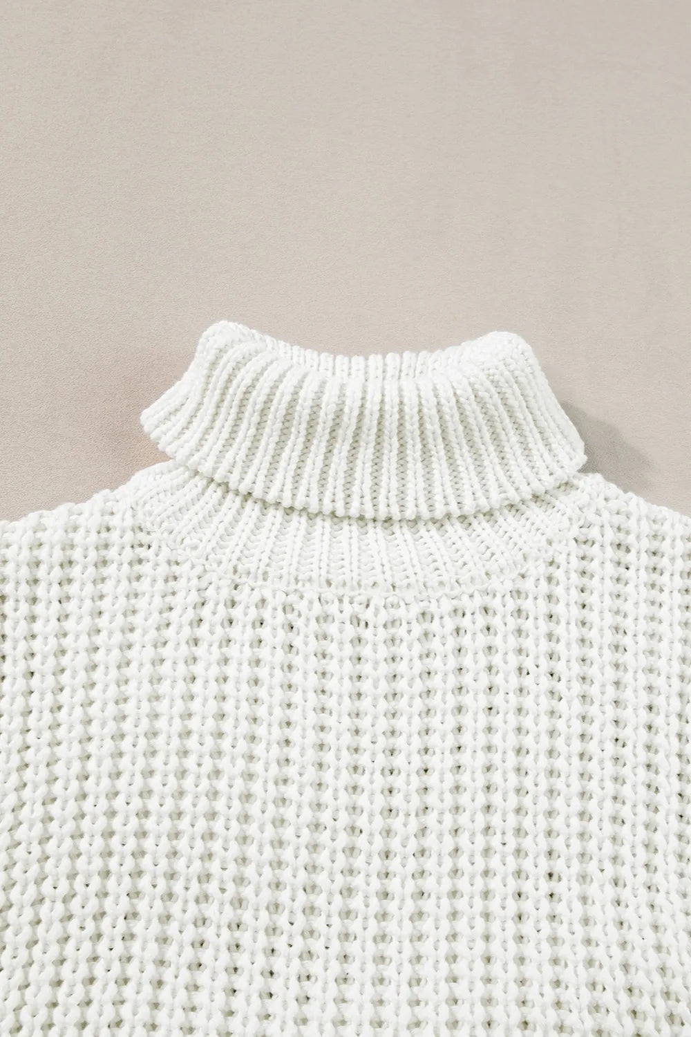 Sol Bellamy — Slit Turtleneck Sleeveless Sweater Vest, alternate view 4