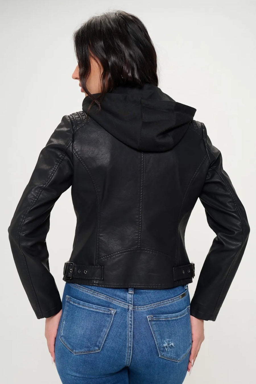 Winter Saint-Clair — Coalition LA Zip Up Hooded Jacket, alternate view 2