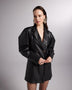 Dealer Black Vegan Leather Blazer Jacket-0
