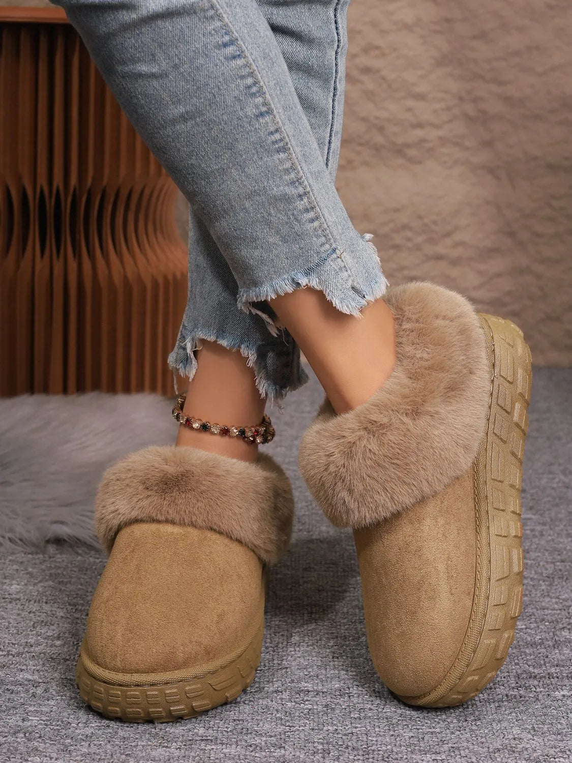 Marlowe Allegra — Faux Fur Lined Suede Winter Boots Fashion Footwear, alternate view 7