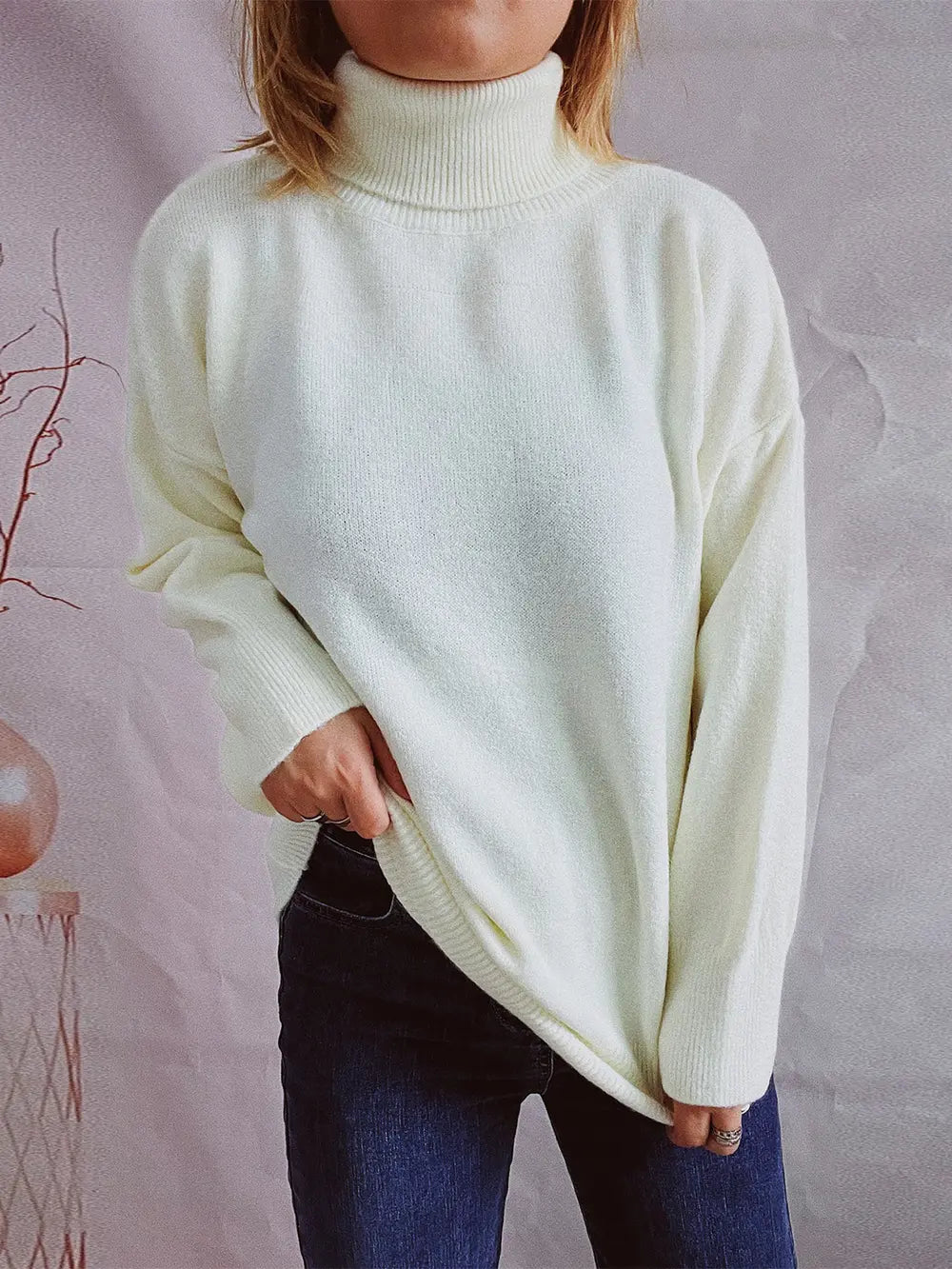Winter Delacroix — Turtleneck Long Sleeve Sweater, alternate view 15