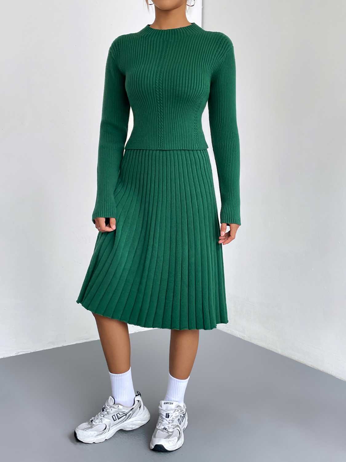 Bellamy Rivière — Rib-Knit Sweater and Skirt Set, alternate view 5