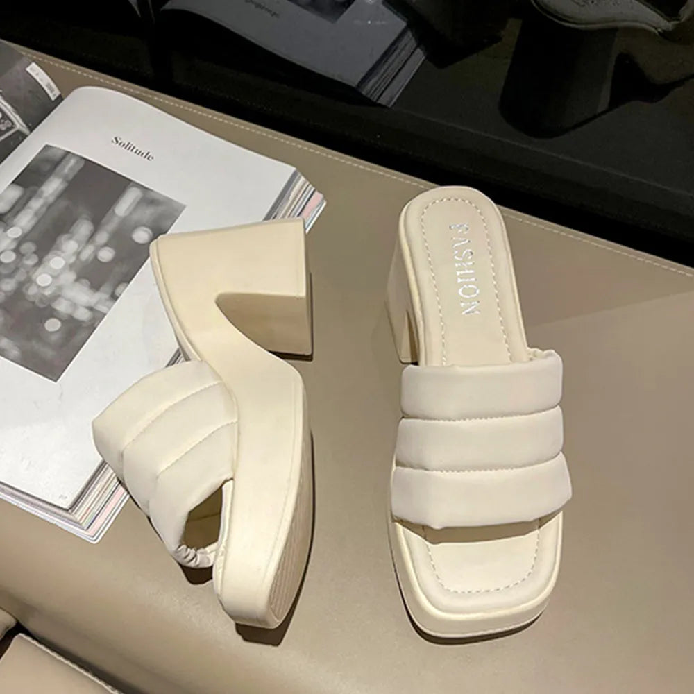 Jules Venturi — Open Toe Block Heel Sandals, alternate view 3