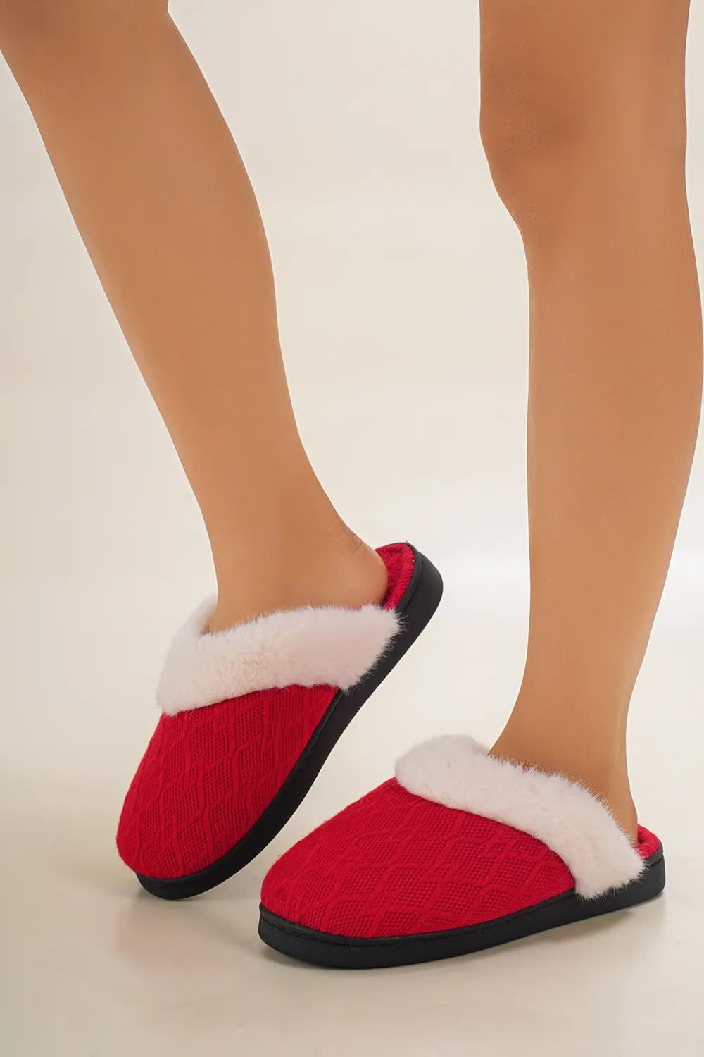 Arden Fiorenza — Thermal Faux Fur Round Toe Slippers Fashion Footwear, alternate view 12