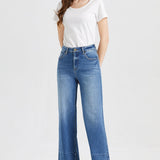 BAYEAS Full Size High Waist Cat's Whisker Wide Leg Jeans - Opulent EmpireBAYEAS Full Size High Waist Cat's Whisker Wide Leg JeansOpulent Empire