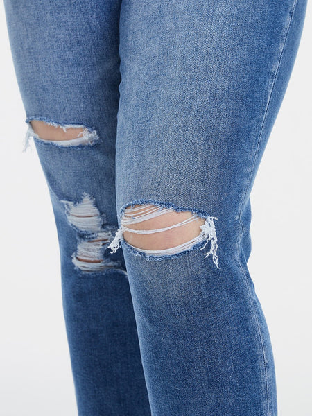 BAYEAS Full Size High Waist Distressed Cat's Whiskers Straight Jeans - Opulent EmpireBAYEAS Full Size High Waist Distressed Cat's Whiskers Straight JeansOpulent Empire