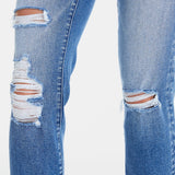 BAYEAS Full Size High Waist Distressed Cat's Whiskers Straight Jeans - Opulent EmpireBAYEAS Full Size High Waist Distressed Cat's Whiskers Straight JeansOpulent Empire