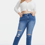 BAYEAS Full Size High Waist Distressed Cat's Whiskers Straight Jeans - Opulent EmpireBAYEAS Full Size High Waist Distressed Cat's Whiskers Straight JeansOpulent Empire