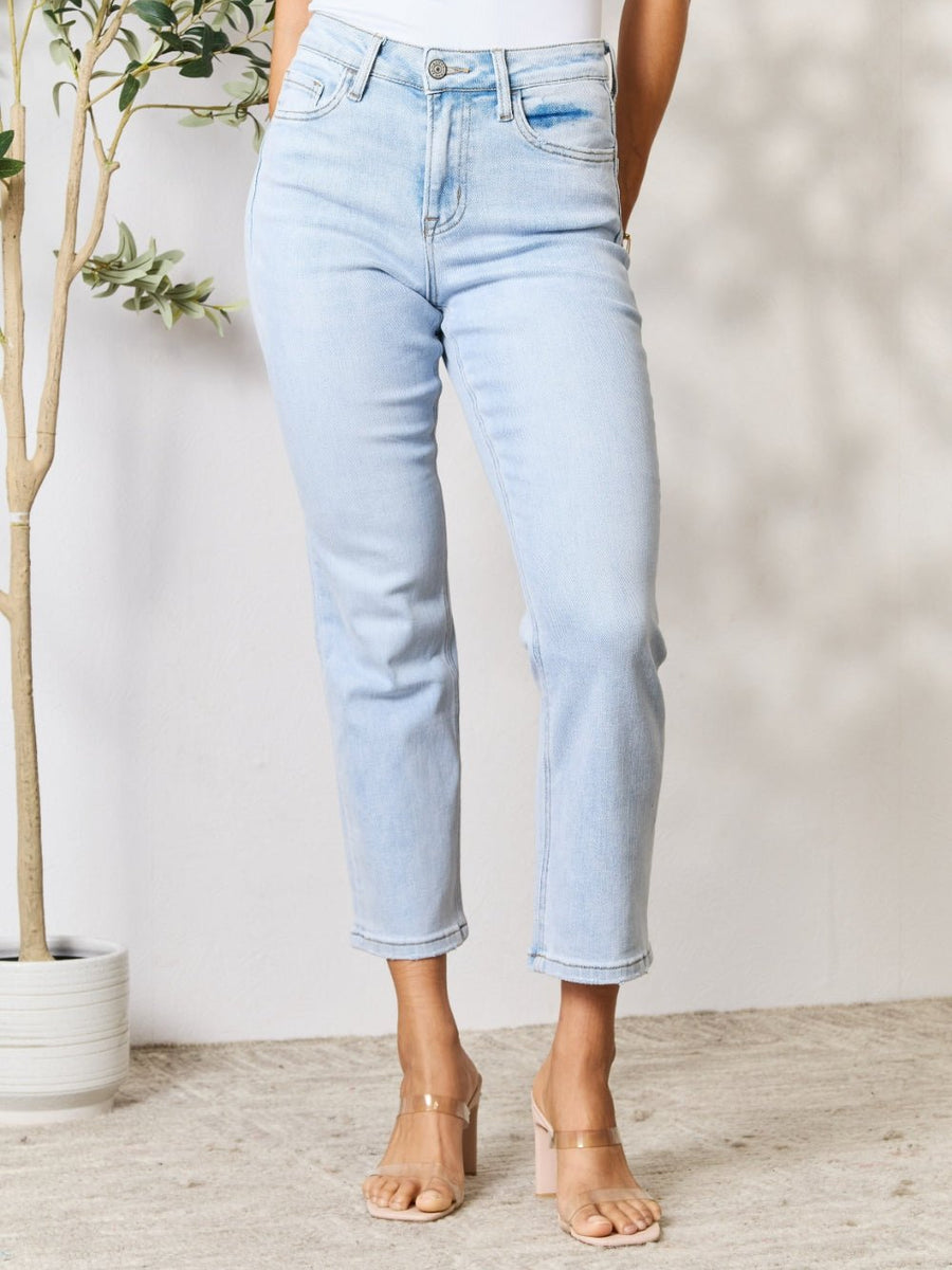 BAYEAS Full Size High Waist Straight Jeans - Opulent EmpireBAYEAS Full Size High Waist Straight JeansOpulent Empire