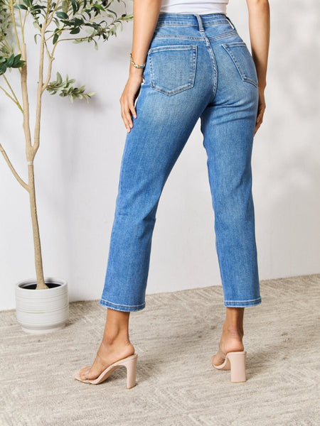 BAYEAS Full Size High Waist Straight Jeans - Opulent EmpireBAYEAS Full Size High Waist Straight JeansOpulent Empire