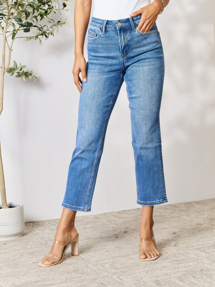 BAYEAS Full Size High Waist Straight Jeans - Opulent EmpireBAYEAS Full Size High Waist Straight JeansOpulent Empire