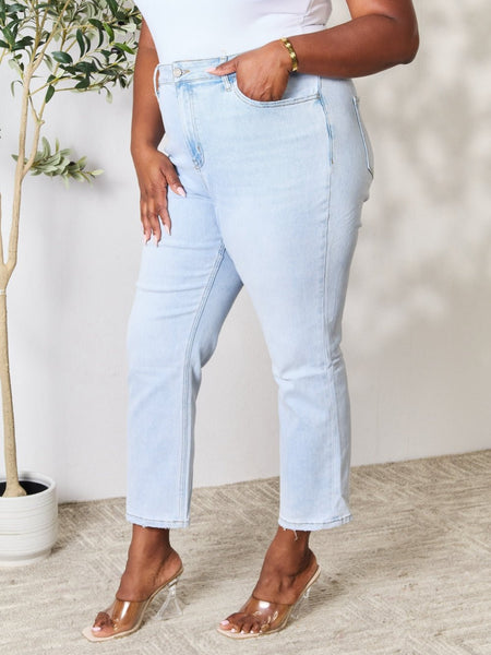 BAYEAS Full Size High Waist Straight Jeans - Opulent EmpireBAYEAS Full Size High Waist Straight JeansOpulent Empire