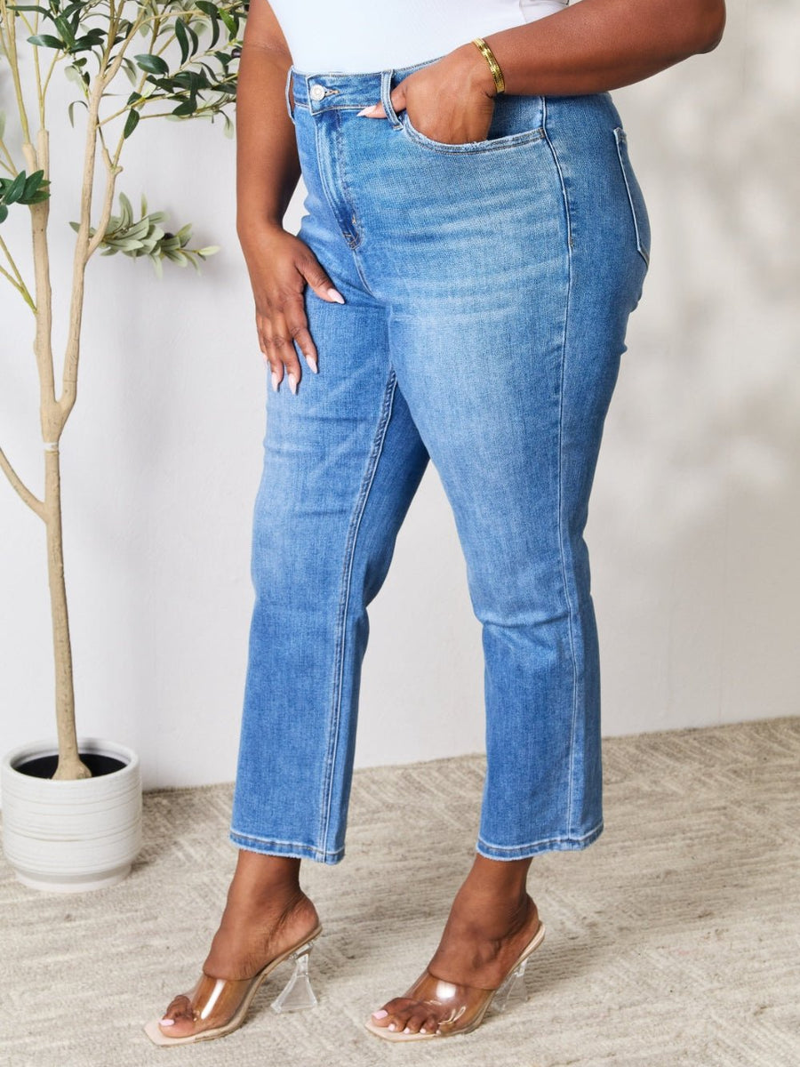 BAYEAS Full Size High Waist Straight Jeans - Opulent EmpireBAYEAS Full Size High Waist Straight JeansOpulent Empire