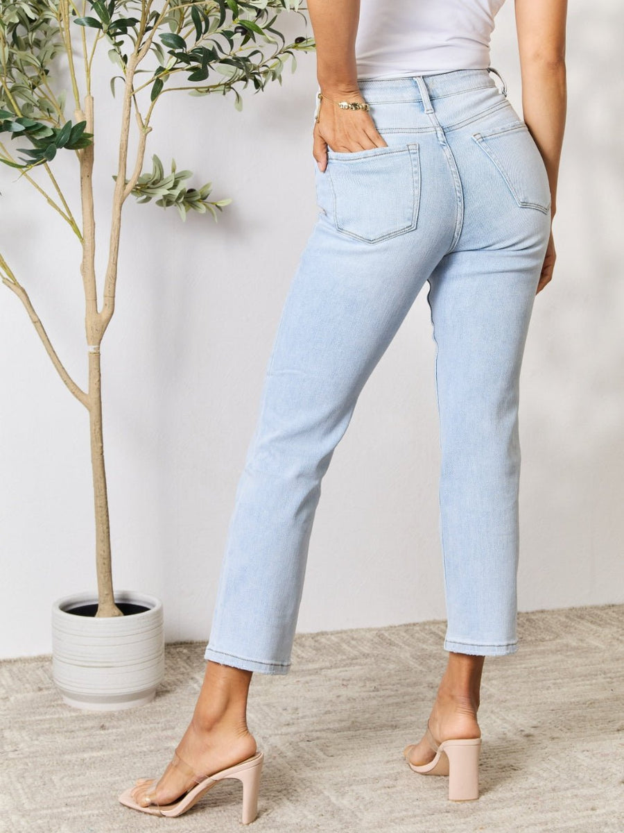 BAYEAS Full Size High Waist Straight Jeans - Opulent EmpireBAYEAS Full Size High Waist Straight JeansOpulent Empire