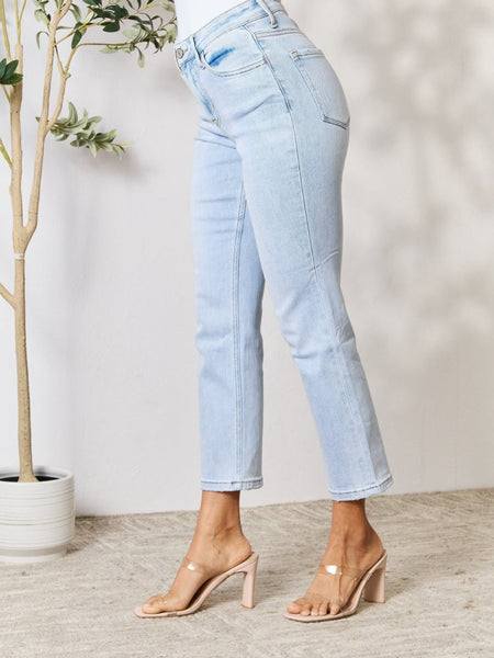 BAYEAS Full Size High Waist Straight Jeans - Opulent EmpireBAYEAS Full Size High Waist Straight JeansOpulent Empire