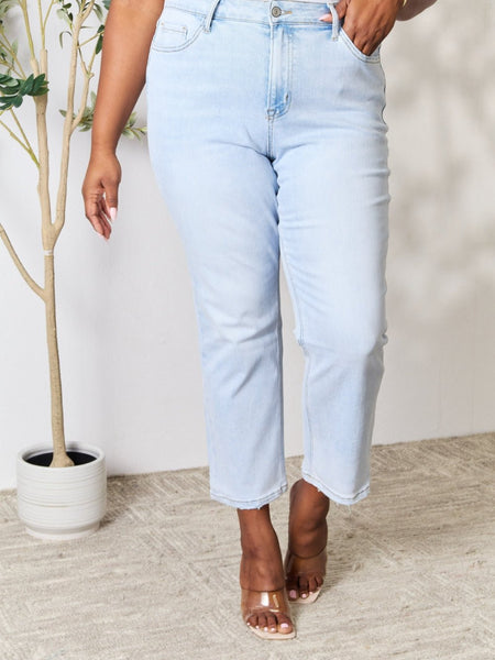 BAYEAS Full Size High Waist Straight Jeans - Opulent EmpireBAYEAS Full Size High Waist Straight JeansOpulent Empire