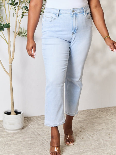 BAYEAS Full Size High Waist Straight Jeans - Opulent EmpireBAYEAS Full Size High Waist Straight JeansOpulent Empire