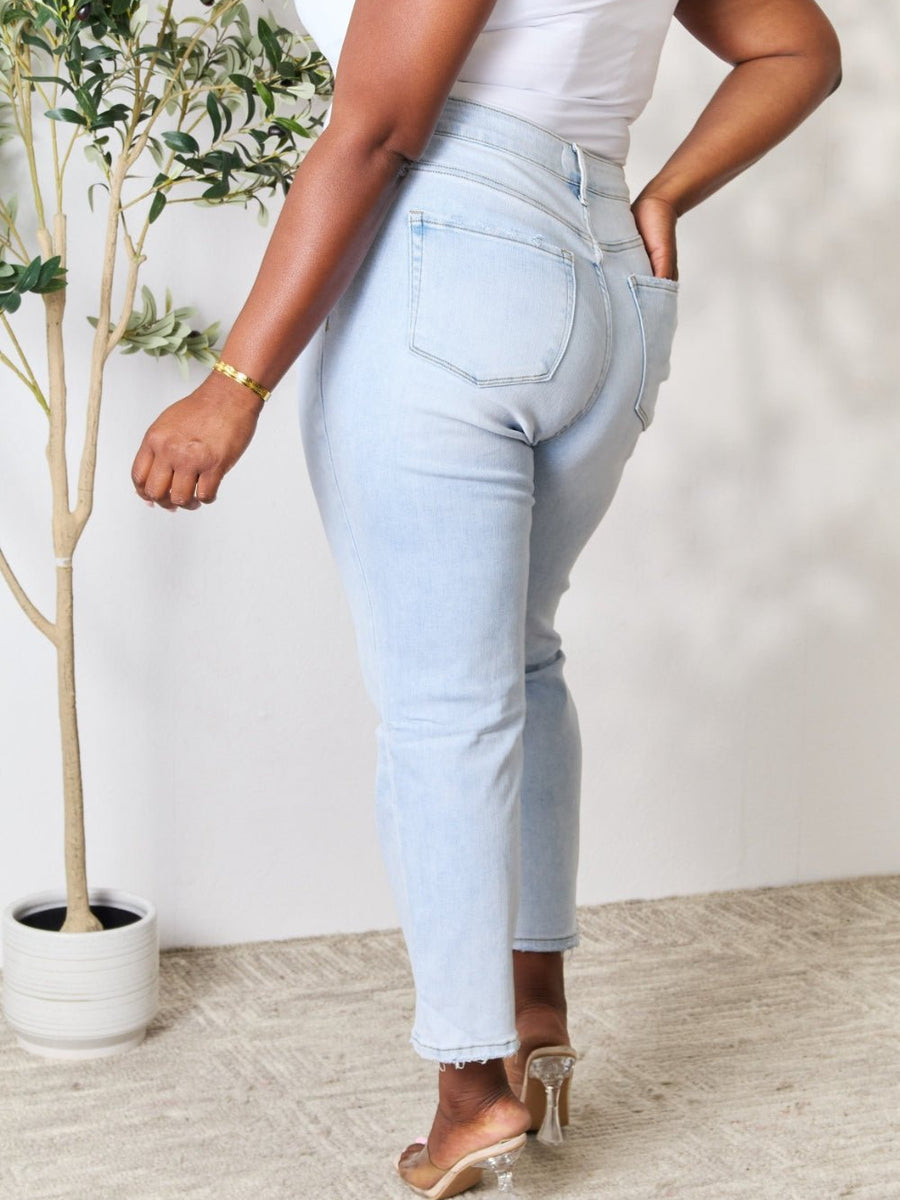 BAYEAS Full Size High Waist Straight Jeans - Opulent EmpireBAYEAS Full Size High Waist Straight JeansOpulent Empire