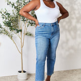 BAYEAS Full Size High Waist Straight Jeans - Opulent EmpireBAYEAS Full Size High Waist Straight JeansOpulent Empire