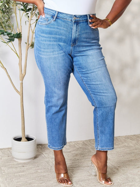 BAYEAS Full Size High Waist Straight Jeans - Opulent EmpireBAYEAS Full Size High Waist Straight JeansOpulent Empire