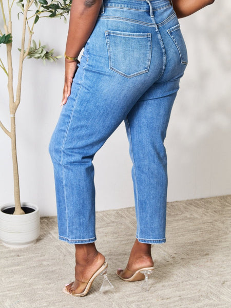 BAYEAS Full Size High Waist Straight Jeans - Opulent EmpireBAYEAS Full Size High Waist Straight JeansOpulent Empire