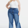 BAYEAS Full Size High Waist Two-Tones Patched Wide Leg Jeans - Opulent EmpireBAYEAS Full Size High Waist Two-Tones Patched Wide Leg JeansOpulent Empire