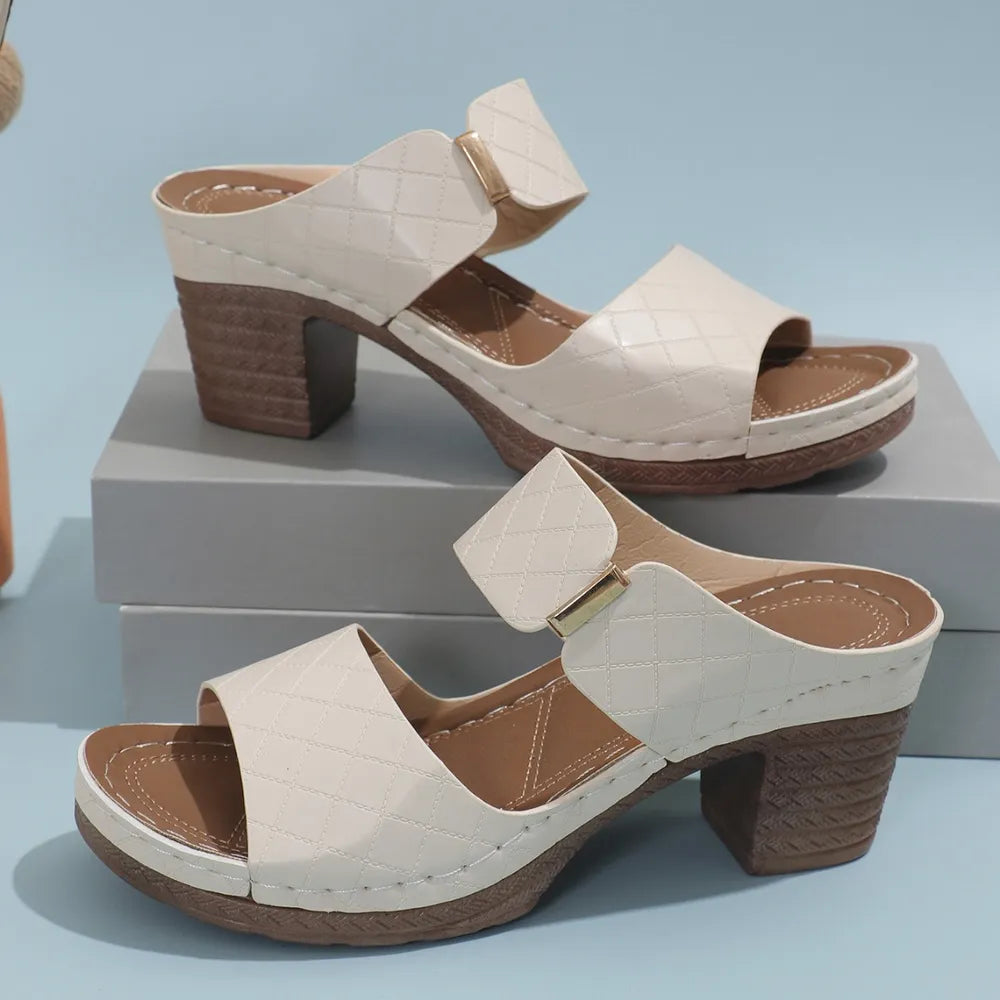 Ciel Allegra — PU Leather Block Heel Sandals, alternate view 6