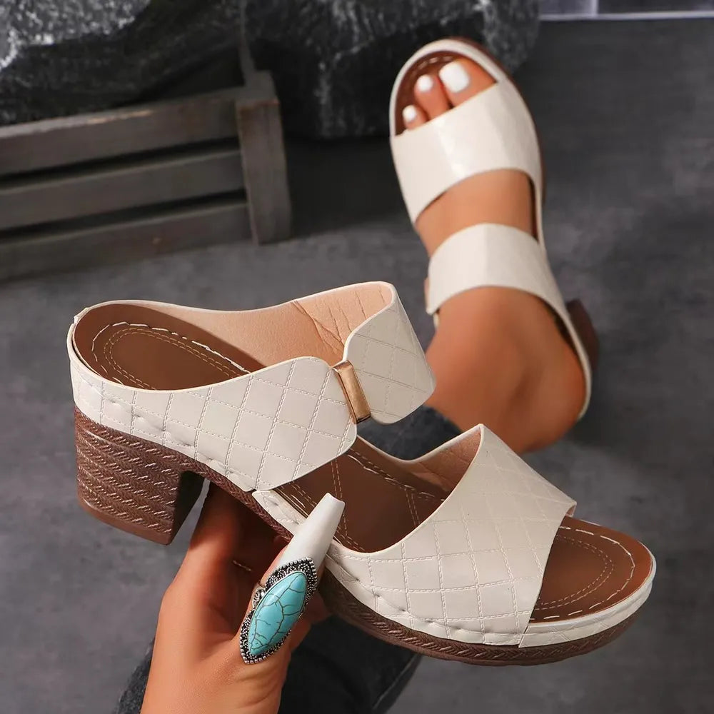 Ciel Allegra — PU Leather Block Heel Sandals, alternate view 5
