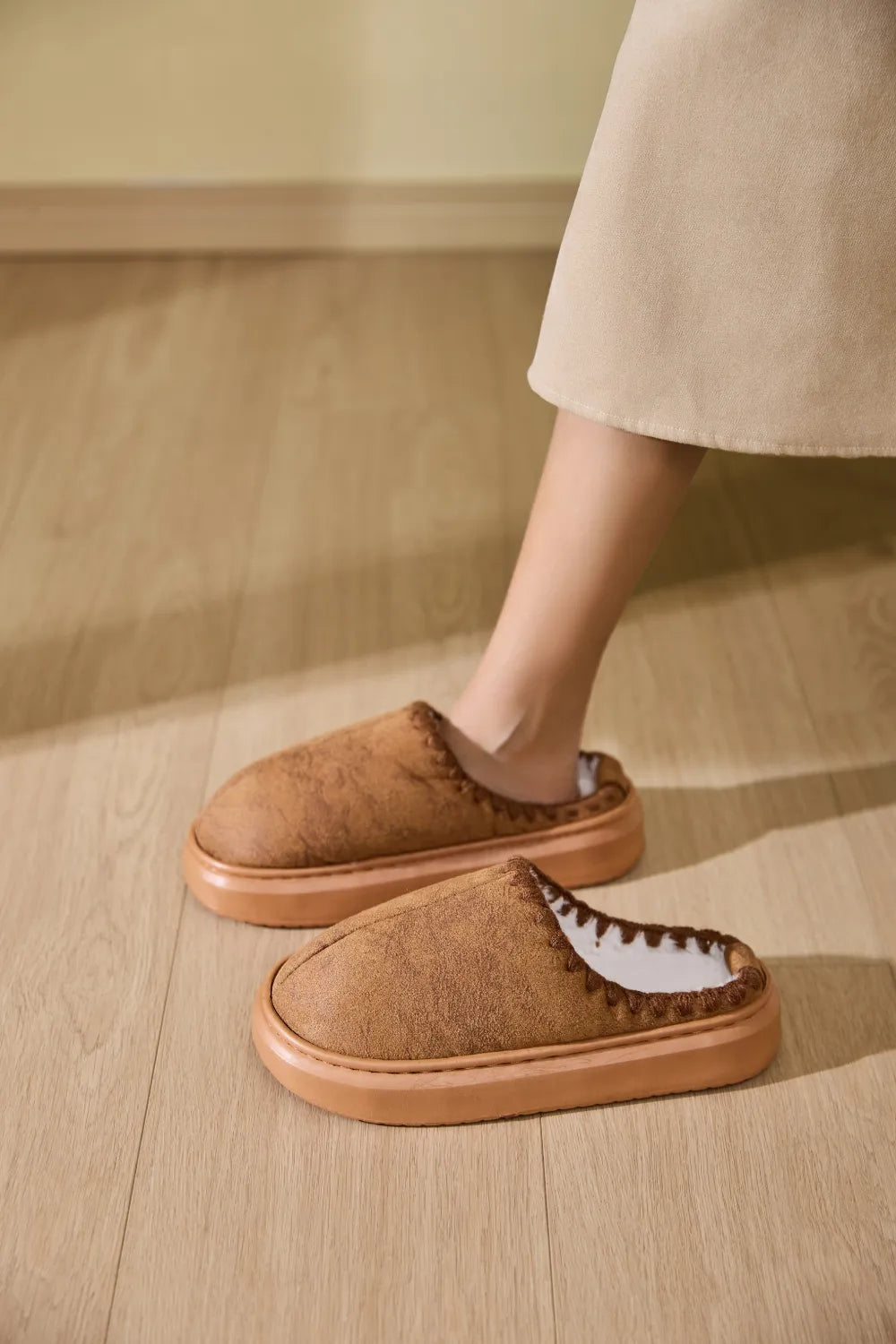 Winter Marino — Thermal Round Toe Platform Slippers Fashion Footwear, alternate view 4