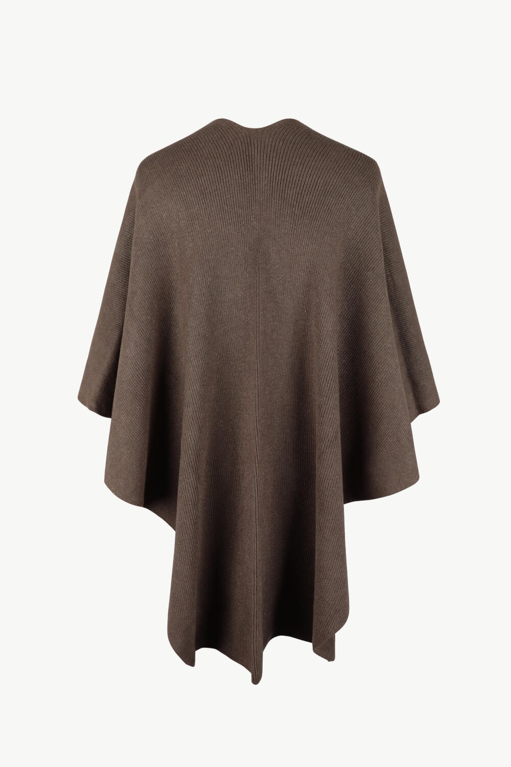 Perrin Sorrento — Surplice Neck Pom-Pom Trim Poncho, alternate view 5
