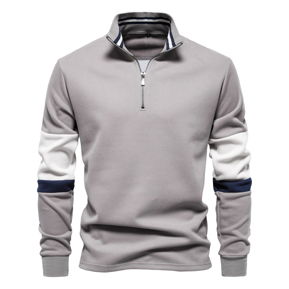 Florian — Men's Color Block Long Sleeve Polo, alternate view 14