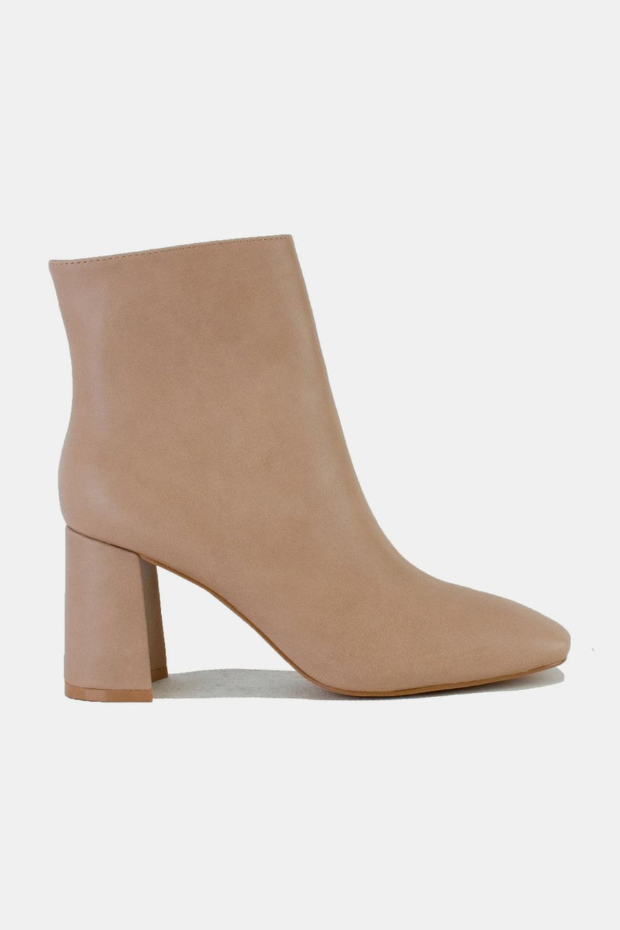 Nova Laurent — Beast Fashion PU Leather Block Heel Boots with Side Zippers, alternate view 2