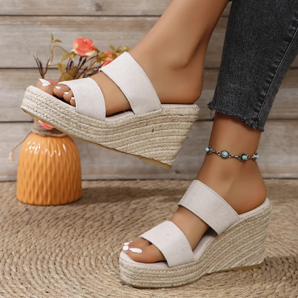 Monroe Marino — Open Toe Platform Wedge Sandals Fashion Footwear, alternate view 6