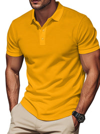 Xavier — Men's Full Size Short Sleeve Collared Polo Plus Size Men's Tailored Shorts, alternate view 4