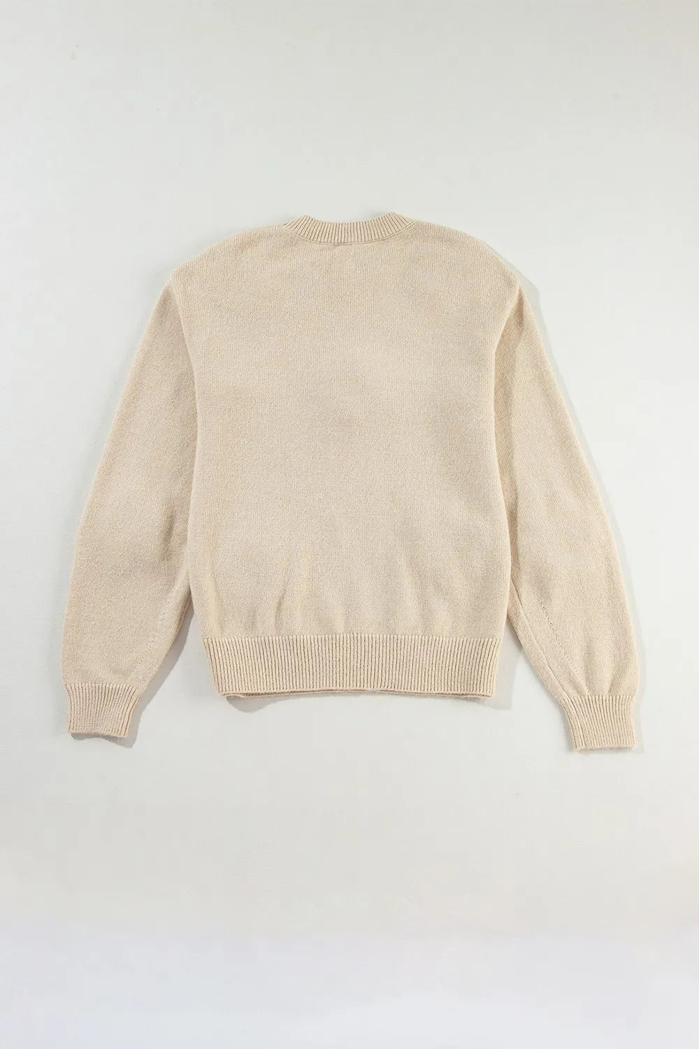 Rowan Delacroix — Crochet Flower Round Neck Long Sleeve Sweater, alternate view 10