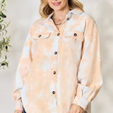 BiBi Tie Dye Button Down Long Sleeve Shirt - Opulent EmpireBiBi Tie Dye Button Down Long Sleeve ShirtOpulent Empire