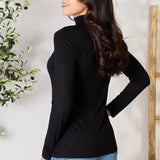 BOMBOM Turtleneck Long Sleeve Blouse - Opulent EmpireBOMBOM Turtleneck Long Sleeve BlouseOpulent Empire