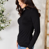 BOMBOM Turtleneck Long Sleeve Blouse - Opulent EmpireBOMBOM Turtleneck Long Sleeve BlouseOpulent Empire