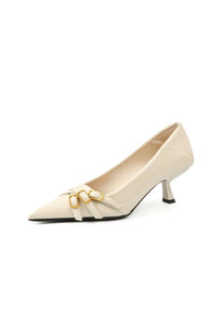Noa Sorrento — Point Toe Low Heel Pumps