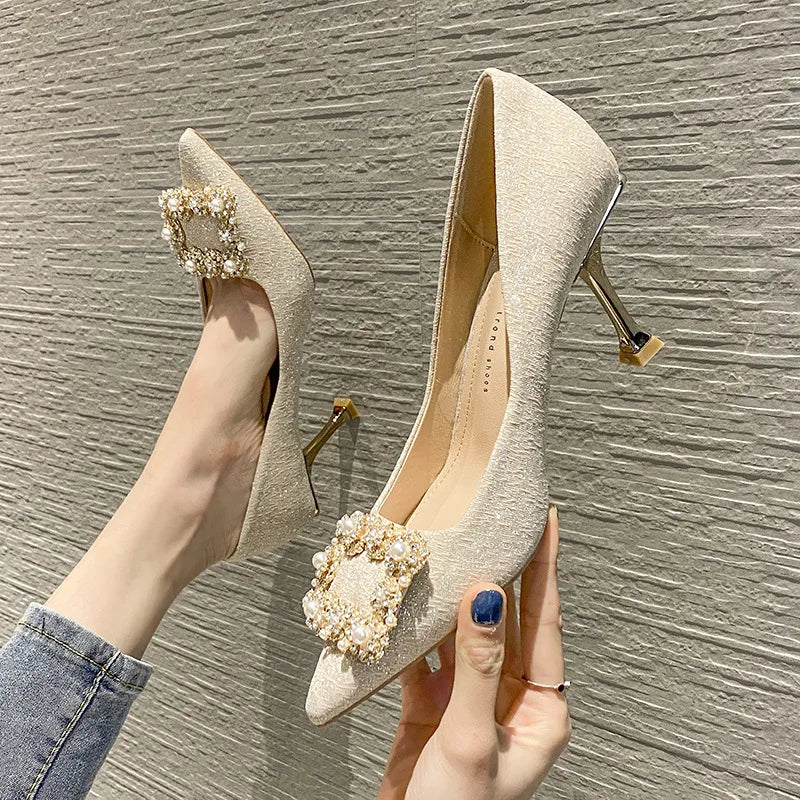 Harbor Allegra — Point Toe Flare Heels Pumps Fashion Footwear, alternate view 3