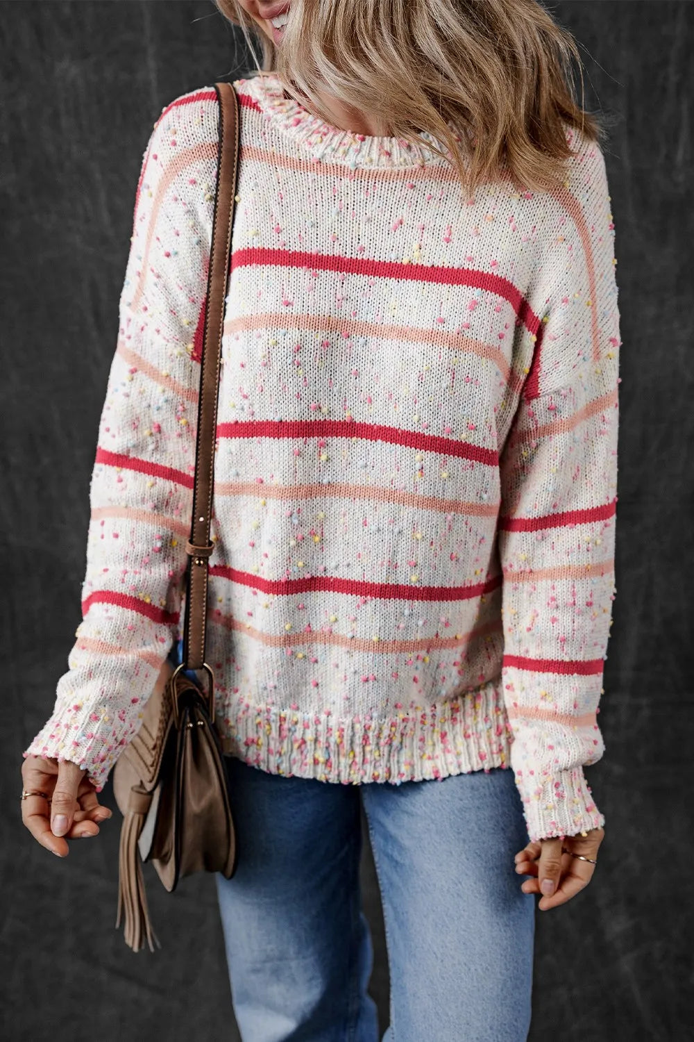 Ciel Rivière — Confetti Round Neck Dropped Shoulder Sweater, alternate view 3