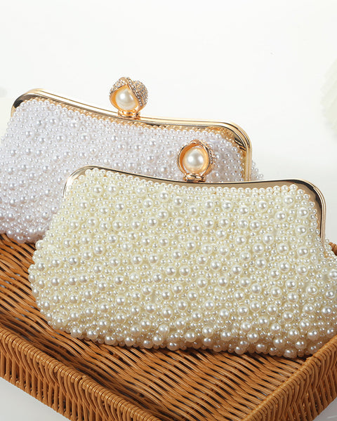 Women's Fashion Pearl Pearl Embroidery Dinner Bag