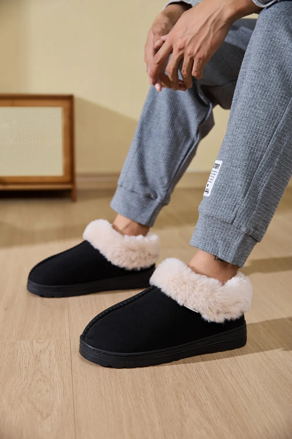 Rain Fiorenza — Faux Fur Round Toe Platform Slippers Fashion Footwear, alternate view 5