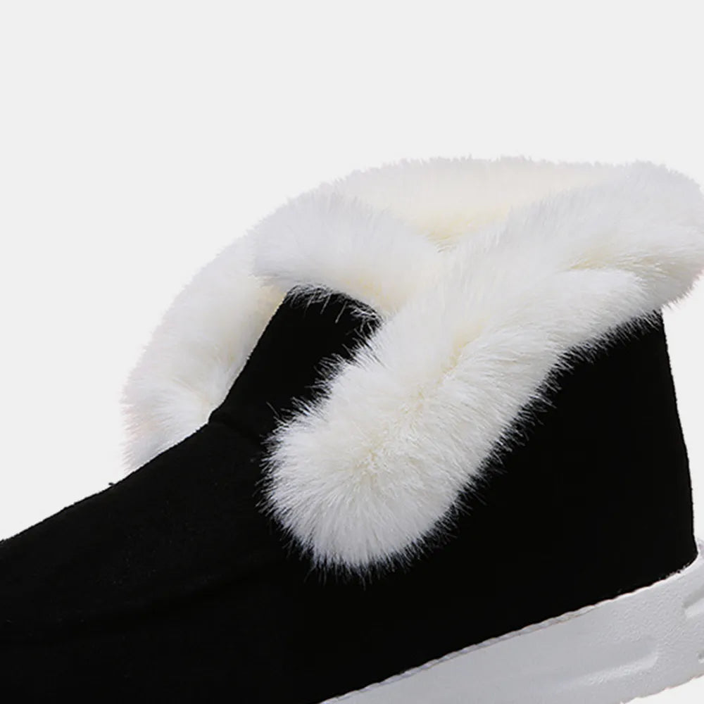 Paris Sorrento — Furry Suede Snow Boots Fashion Footwear, alternate view 5